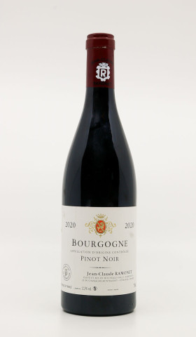 JEAN-CLAUDE RAMONET - Bourgogne Pinot Noir 2020 rouge, vin régionale de bourgogne pinot noir