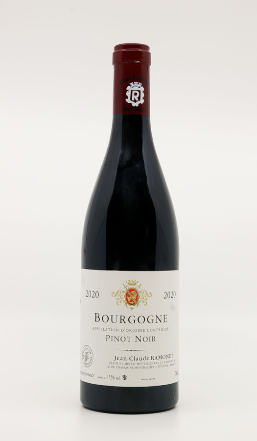 JEAN-CLAUDE RAMONET - Bourgogne Pinot Noir 2020 rouge, vin régionale de bourgogne pinot noir JEAN-CLAUDE RAMONET - Bourgogne Pinot Noir 2020 rouge, vin régionale de bourgogne pinot noir