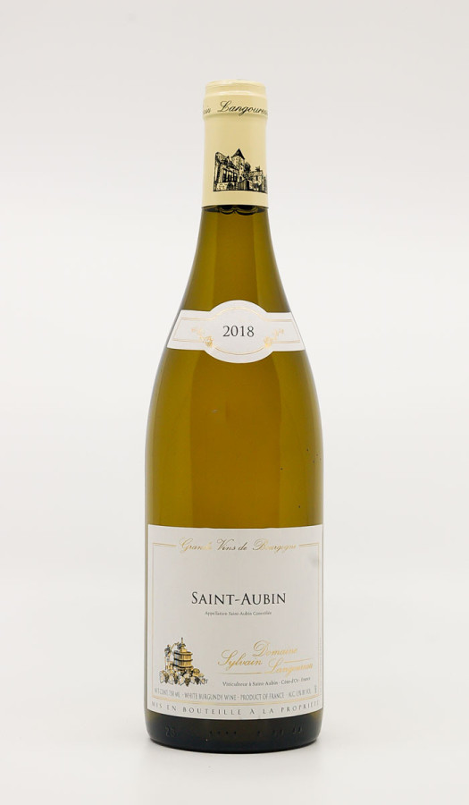 SYLVAIN LANGOUREAU - Saint-Aubin 2018 blanc, vin village de saint-aubin