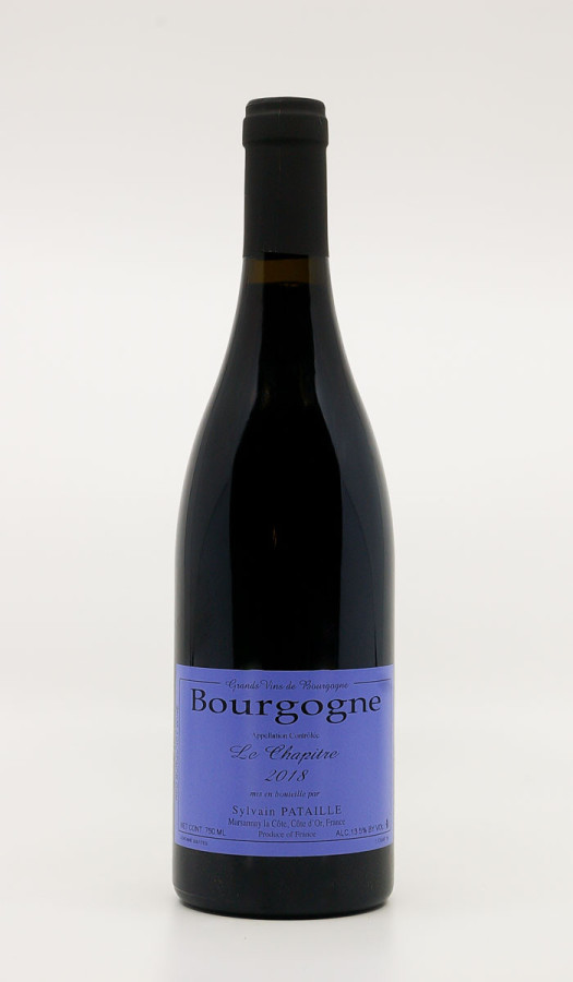 SYLVAIN PATAILLE - Bourgogne Pinot le Chapitre 2018 rouge, vin régionale de bourgogne pinot noir SYLVAIN PATAILLE - Bourgogne Pinot le Chapitre 2018 rouge, vin régionale de bourgogne pinot noir