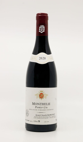 JEAN-CLAUDE RAMONET - Monthelie 1er Cru 2020 red, wine 1er cru from monthelie
