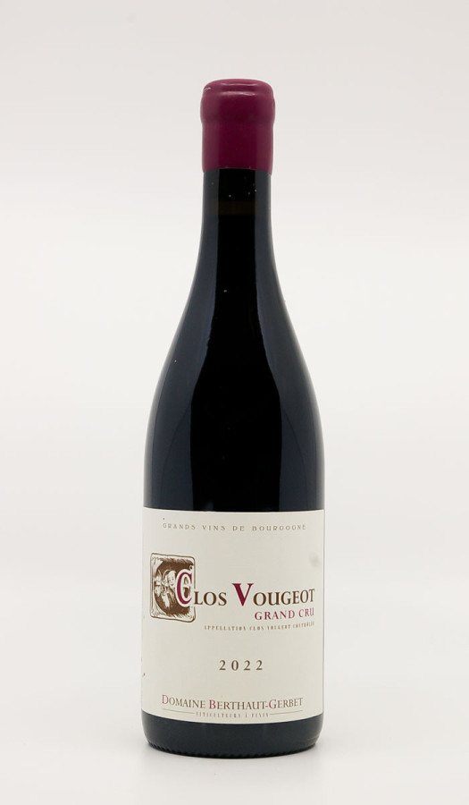 BERTHAUT-GERBET - Clos Vougeot Grand Cru 2022 rouge, vin grand cru de 