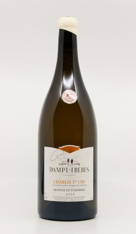 DAMPT - Chablis 1er Cru Montée De Tonnerre 2020 - MAGNUM white, wine 1er cru from chablis