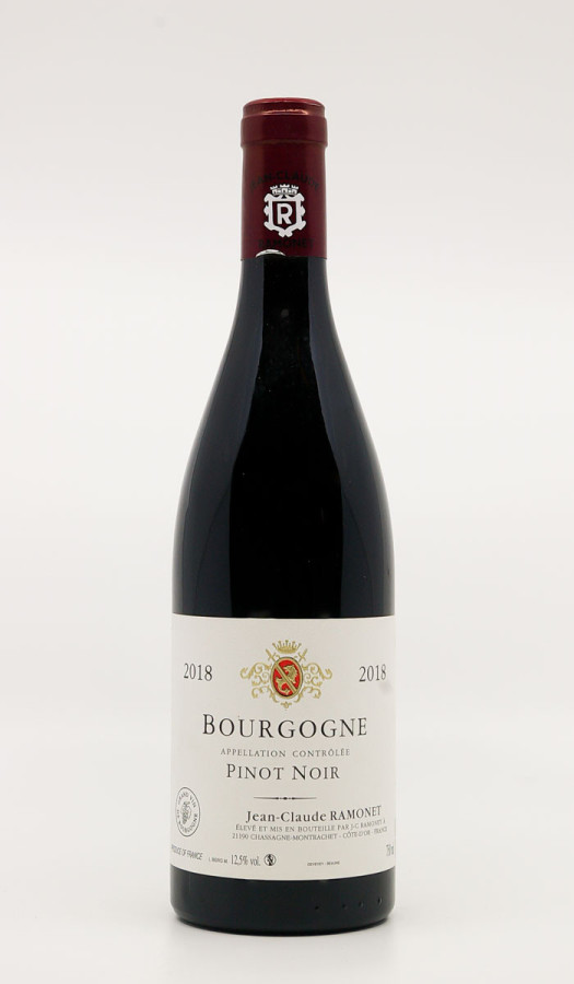 JEAN-CLAUDE RAMONET - Bourgogne Pinot Noir 2018 rouge, vin régionale de bourgogne pinot noir JEAN-CLAUDE RAMONET - Bourgogne Pinot Noir 2018 rouge, vin régionale de bourgogne pinot noir