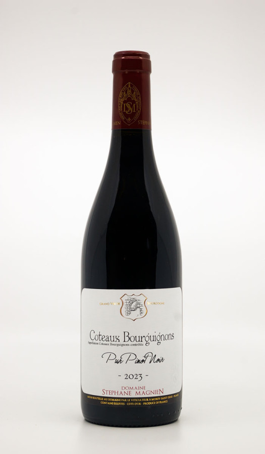 STEPHANE MAGNIEN - Coteaux Bourguignons 'Pur Pinot Noir' 2023 rouge, vin régionale de bourgogne pinot noir STEPHANE MAGNIEN - Coteaux Bourguignons 'Pur Pinot Noir' 2023 rouge, vin régionale de bourgogne pinot noir