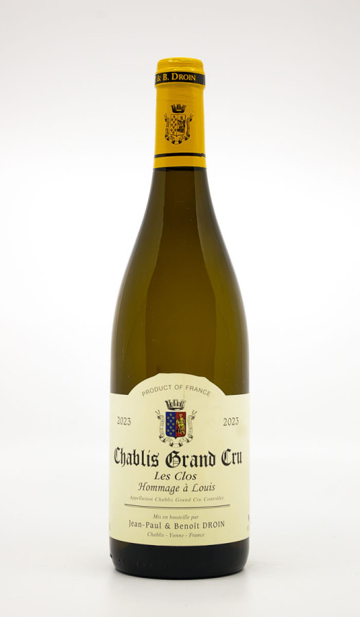 JP & BENOÎT DROIN - Chablis Grand Cru Les Clos Hommage à Louis 2023 white, wine grand cru from chablis