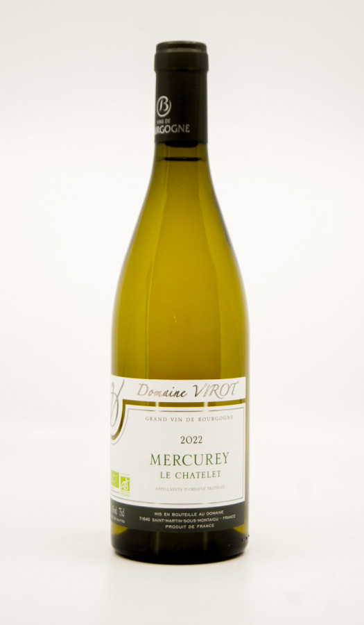 DOMAINE VIROT - Mercurey Le Châtelet Bio 2022 white - Wine from village mercurey | Bertrand Vuillemin