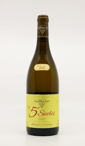 FRANCOIS CARILLON - Bourgogne Chardonnay Cuvée des 5 Siècles 2018 white, wine régionale from bourgogne chardonnay